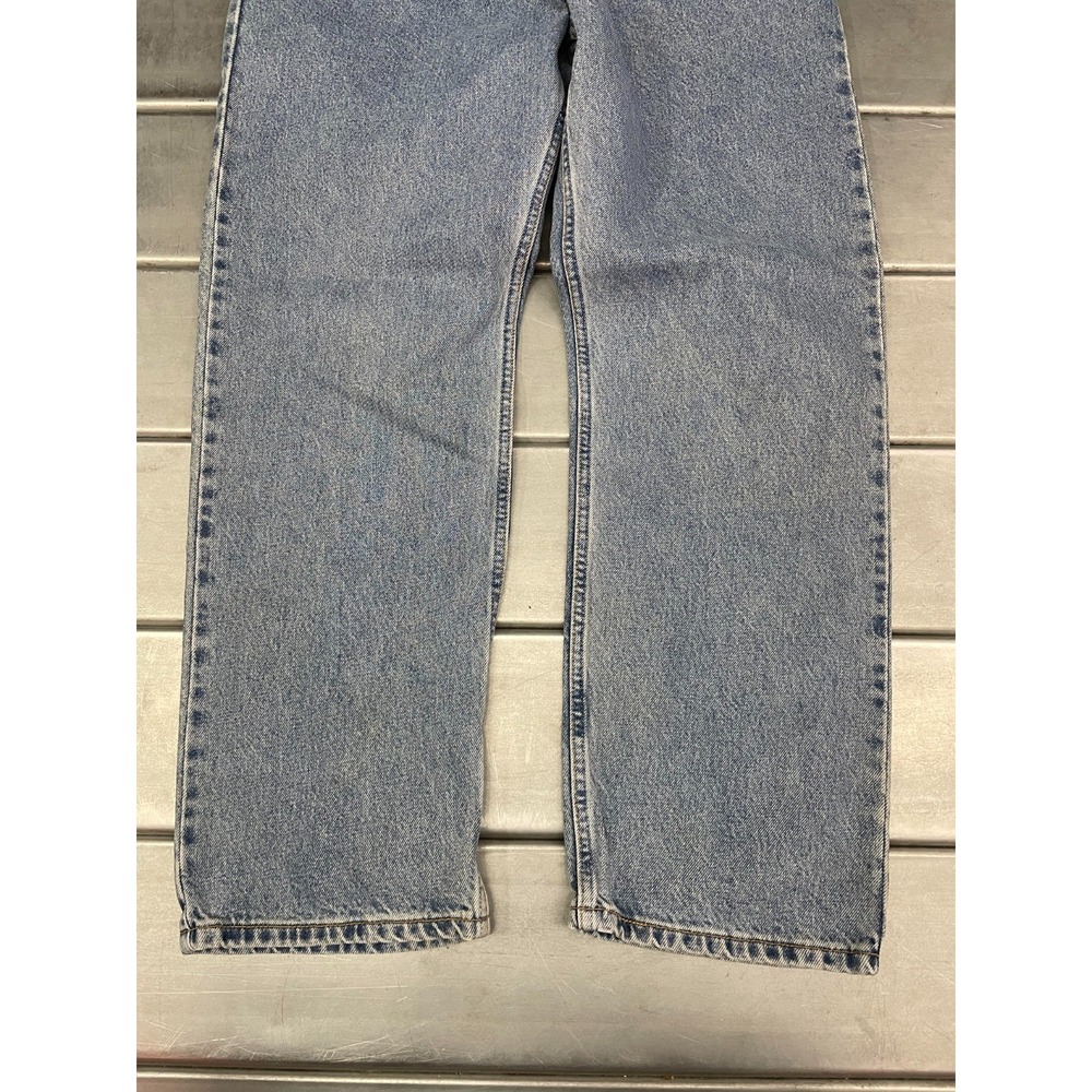 Signature Levis Mens 36X30 Blue Medium Wash Denim Regular Straight 100% Cotton - Picture 5 of 16